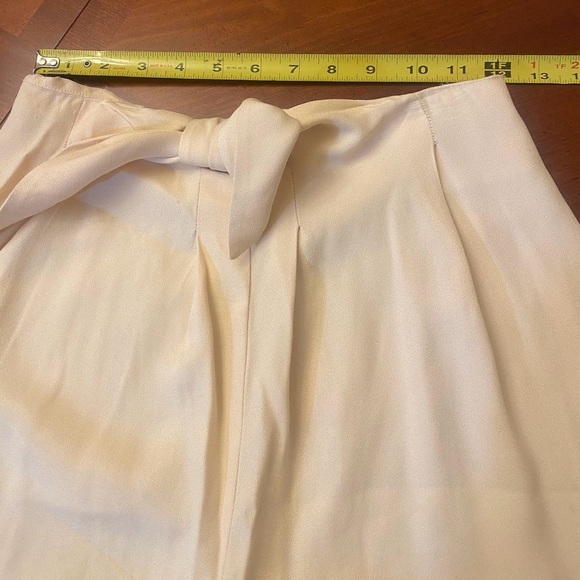 Vintage Trousers Women’s High Waisted Wide Leg Flowy Buttermilk Yellow Small - Picture 5 of 6